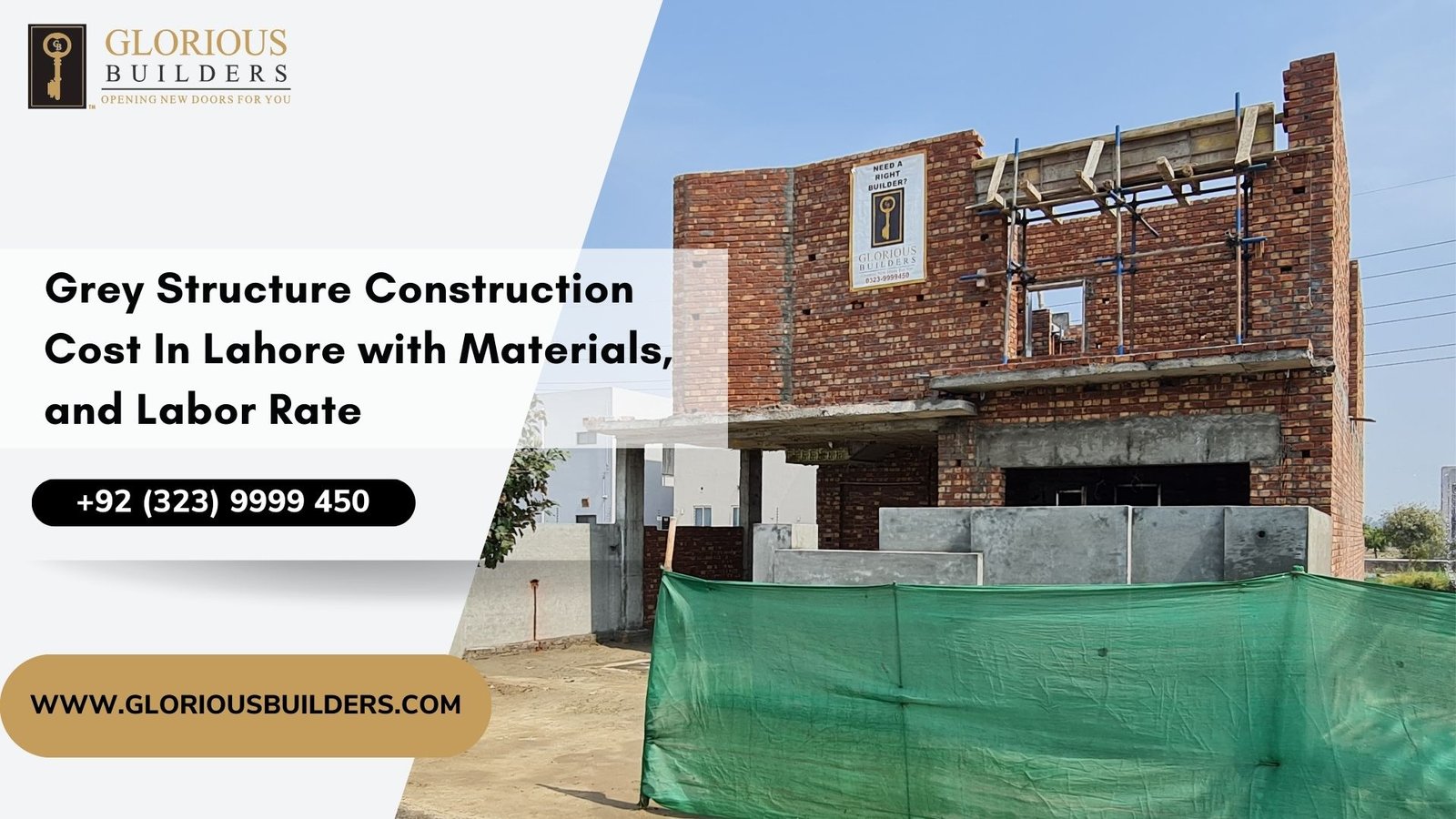 Comprehensive Guide to Grey Structure Construction Cost In Lahore with Materials, and Labor Rate