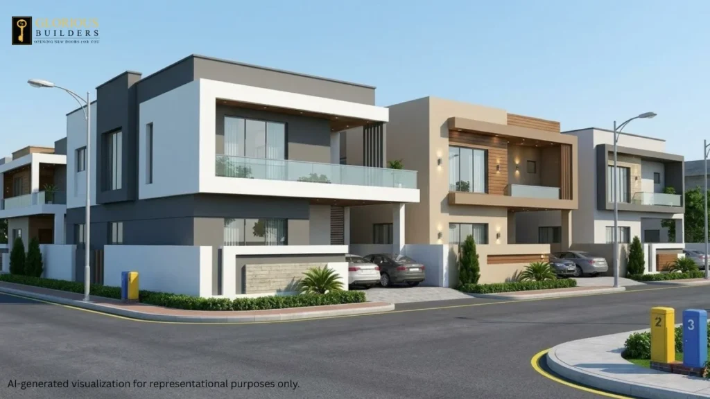 House construction in Etihad town