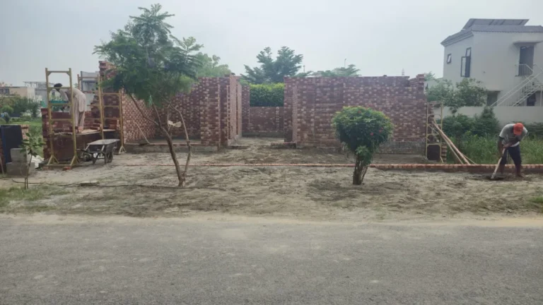 10 Marla house site start with boundary walls in Lake City Lahore