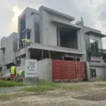 Double-storey house under construction in DHA Lahore by Glorious Builders